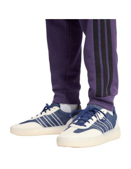 Men's adidas Essentials 3Stripes Fleece Pants Purple JX0750