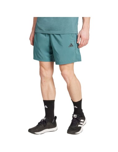 Men's adidas Train Essentials Woven Training Shorts Green JW2493