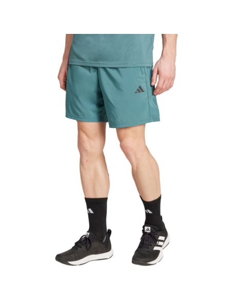 Men's adidas Train Essentials Woven Training Shorts Green JW2493