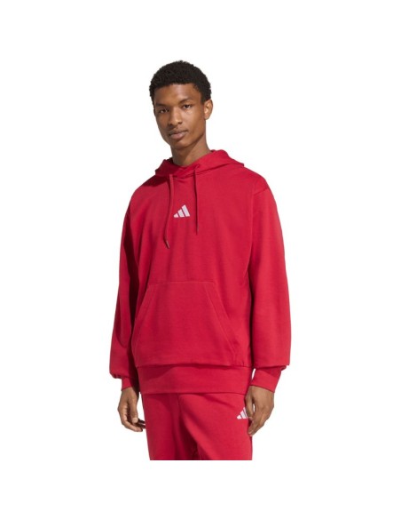 Men's adidas Essentials Feelcozy Hoodie red KC0907