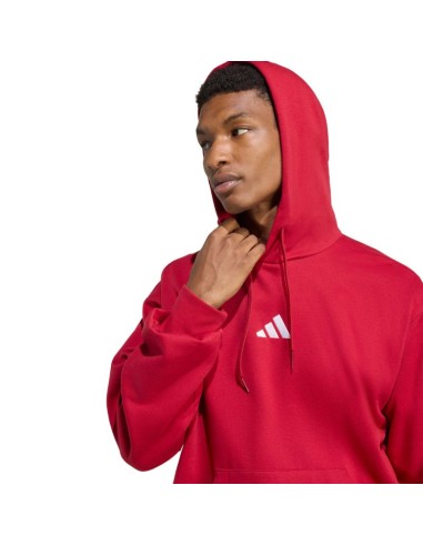 Men's adidas Essentials Feelcozy Hoodie red KC0907