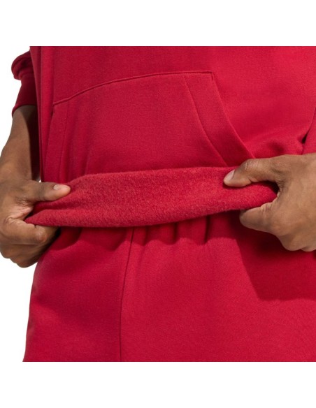 Men's adidas Essentials Feelcozy Hoodie red KC0907