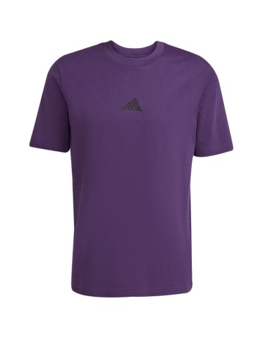 Men's adidas Essentials Small Logo Single Jersey Purple JW6232