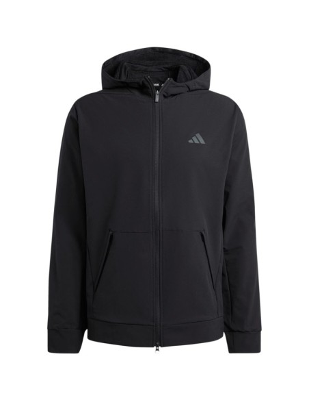 Men's sweatshirt adidas Designed for Training COLDRDY FullZip Hoodie black IN5607