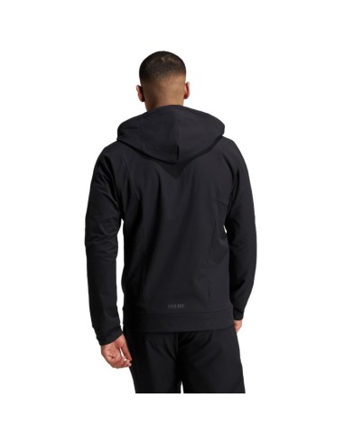 Men's sweatshirt adidas Designed for Training COLDRDY FullZip Hoodie black IN5607