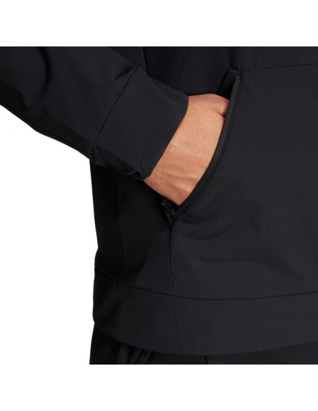 Men's sweatshirt adidas Designed for Training COLDRDY FullZip Hoodie black IN5607