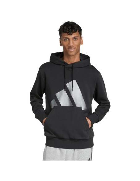 Men's adidas Holiday 3S Hoodie Black JM1698