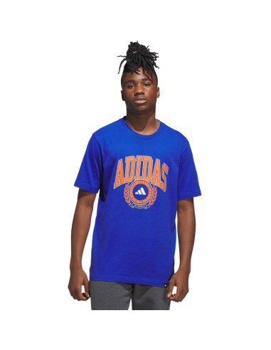 Men's adidas Varsity Crest Tshirt blue JN2515