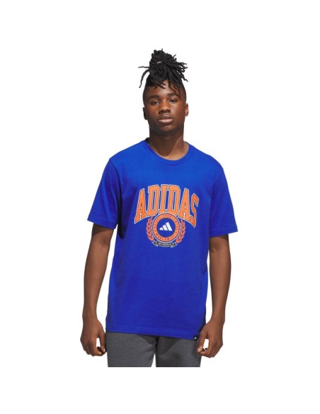 Men's adidas Varsity Crest Tshirt blue JN2515