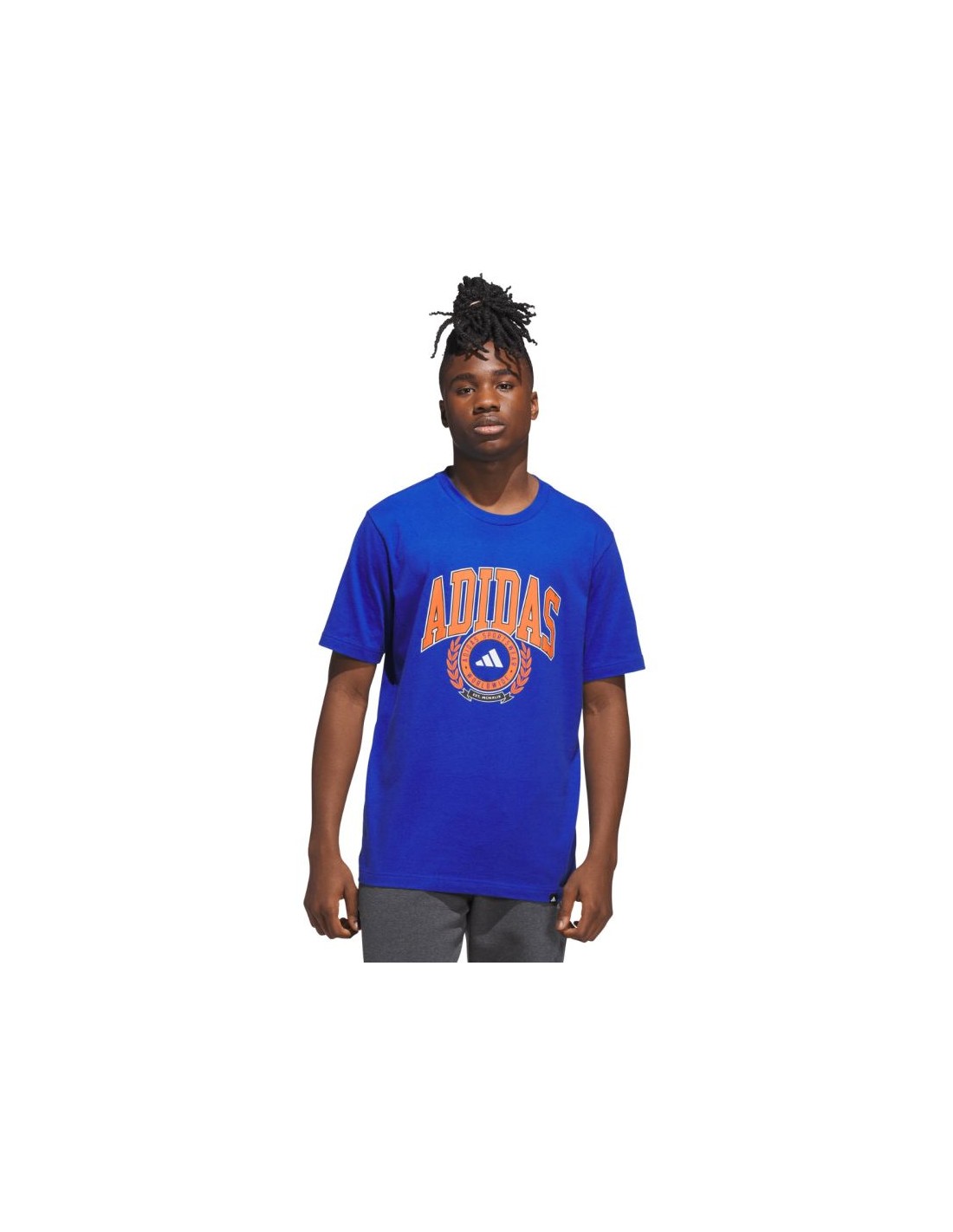 Men's adidas Varsity Crest Tshirt blue JN2515