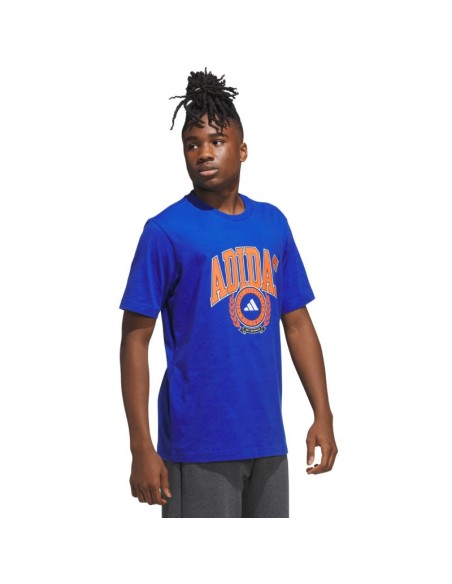 Men's adidas Varsity Crest Tshirt blue JN2515