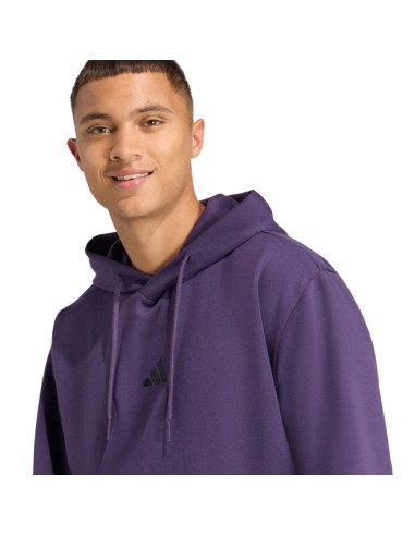 Men's adidas Essentials Feelcozy purple sweatshirt JX5661
