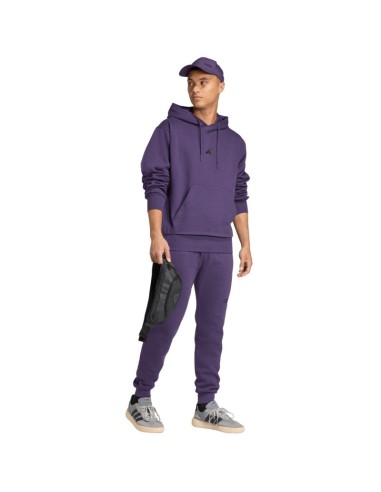 Men's adidas Essentials Feelcozy purple sweatshirt JX5661