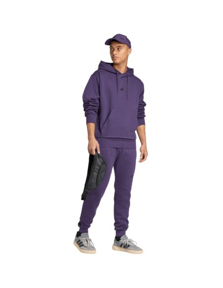 Men's adidas Essentials Feelcozy purple sweatshirt JX5661