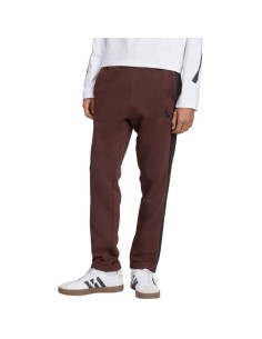 Men's adidas Essentials 3Stripes Fleece Pants Brown JX0713