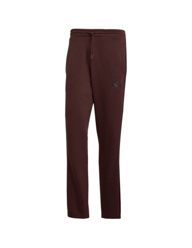 Men's adidas Essentials 3Stripes Fleece Pants Brown JX0713