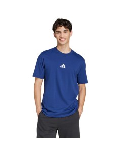 Men's adidas Essentials Small Logo Single Jersey Tshirt blue JF1093