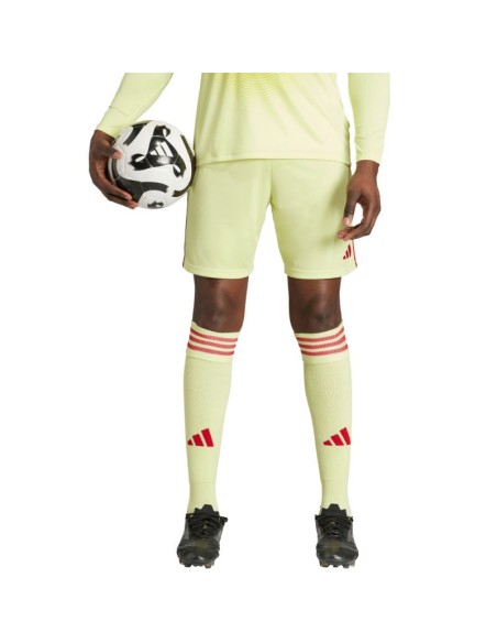 Men's adidas Tiro 24 shorts yellow and red JI6090