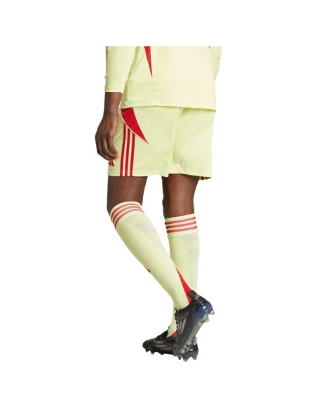 Men's adidas Tiro 24 shorts yellow and red JI6090