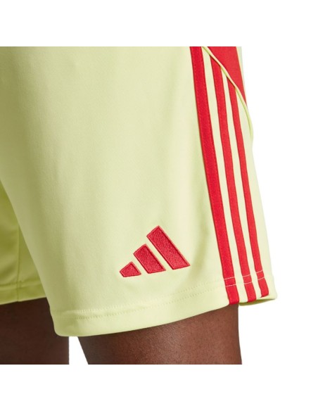 Men's adidas Tiro 24 shorts yellow and red JI6090