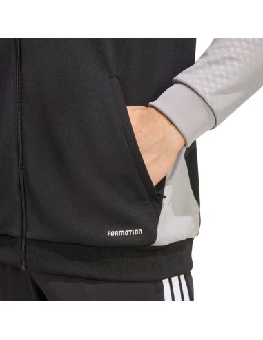 Men's adidas Tiro 26 Competition Training sweatshirt black gray and white JX4260