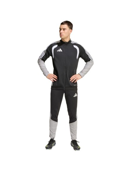 Men's adidas Tiro 26 Competition Training sweatshirt black gray and white JX4260