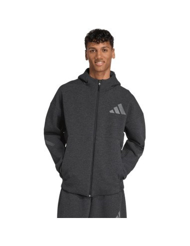 Men's adidas ZNE PR FZ sweatshirt black JM6055