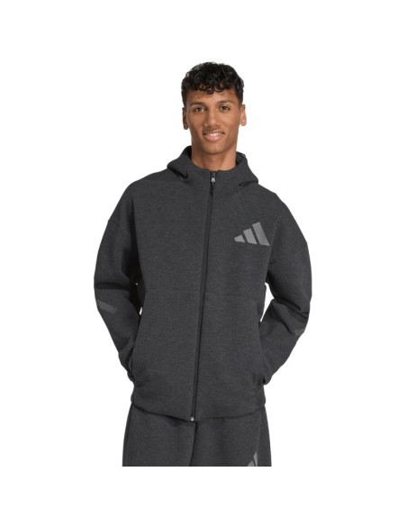 Men's adidas ZNE PR FZ sweatshirt black JM6055