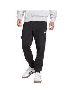 Men's adidas Essentials Feelcozy Fleece Cargo Pants Black JE3820