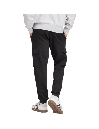 Men's adidas Essentials Feelcozy Fleece Cargo Pants Black JE3820