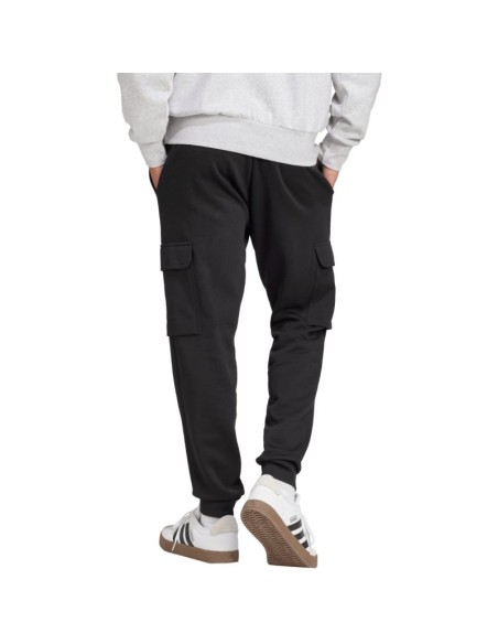 Men's adidas Essentials Feelcozy Fleece Cargo Pants Black JE3820