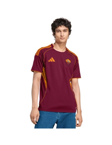 Men's adidas AS Roma 2526 Home Burgundy Jersey JP4184