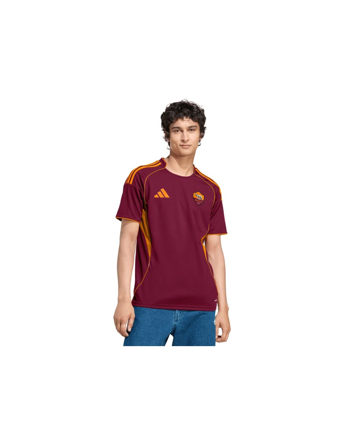 Men's adidas AS Roma 2526 Home Burgundy Jersey JP4184