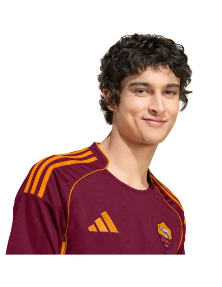 Men's adidas AS Roma 2526 Home Burgundy Jersey JP4184