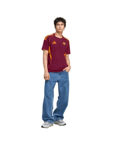 Men's adidas AS Roma 2526 Home Burgundy Jersey JP4184