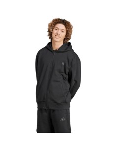 Men's adidas All Szn Fleece FullZip Hoodie Black IX1249