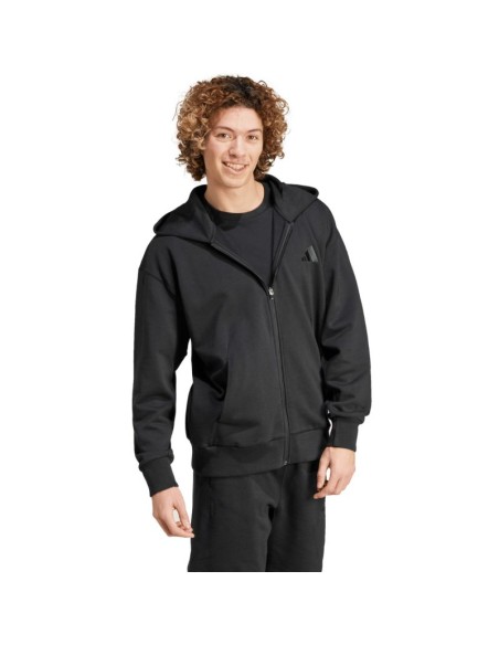 Men's adidas All Szn Fleece FullZip Hoodie Black IX1249