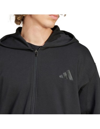 Men's adidas All Szn Fleece FullZip Hoodie Black IX1249