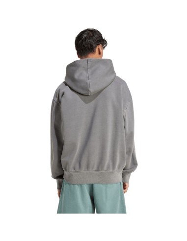 Men's adidas ALL SZN Fleece Washed Hoodie gray JL6539