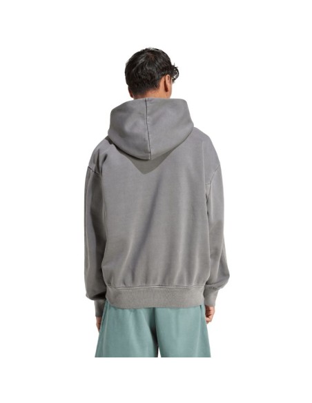 Men's adidas ALL SZN Fleece Washed Hoodie gray JL6539