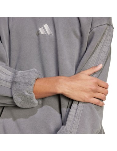 Men's adidas ALL SZN Fleece Washed Hoodie gray JL6539