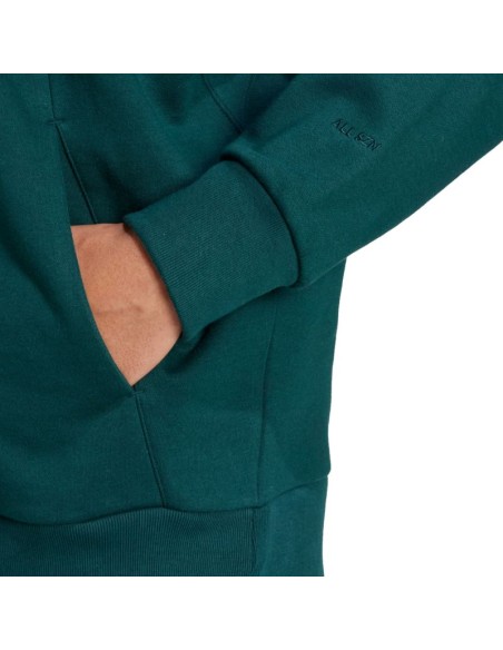 Men's adidas ALL SZN Fleece FullZip Sweatshirt Green JX5101