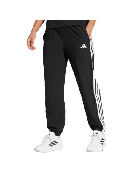 adidas Train Essentials 3Stripes Woven Women's Pants Black JI8313