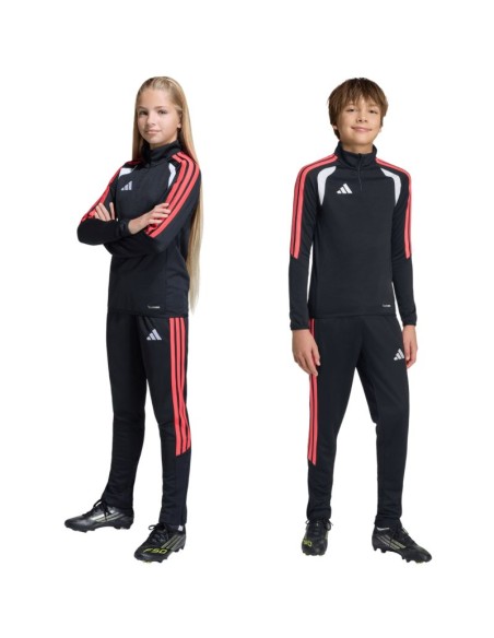 adidas Tiro 26 League Slim kids' pants black and red JY7115