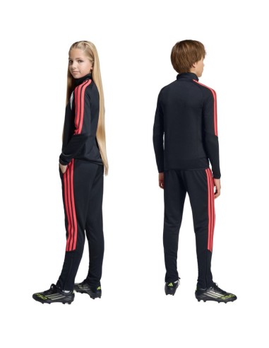 adidas Tiro 26 League Slim kids' pants black and red JY7115