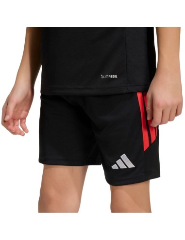 adidas Tiro 26 League kids' shorts black and red KA8814