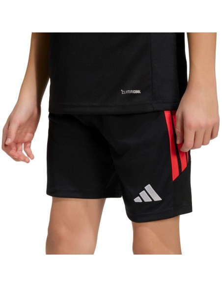 adidas Tiro 26 League kids' shorts black and red KA8814