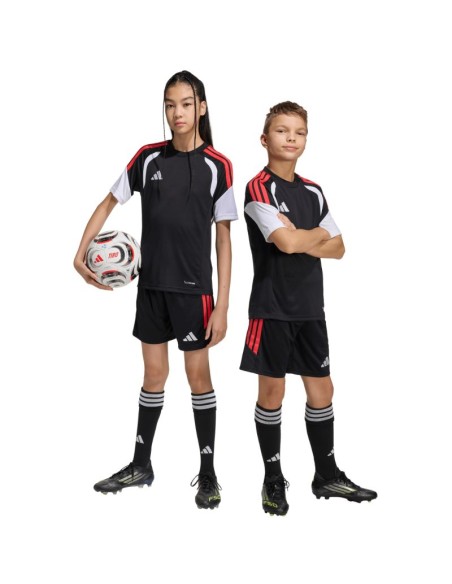 adidas Tiro 26 League kids' shorts black and red KA8814