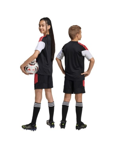adidas Tiro 26 League kids' shorts black and red KA8814