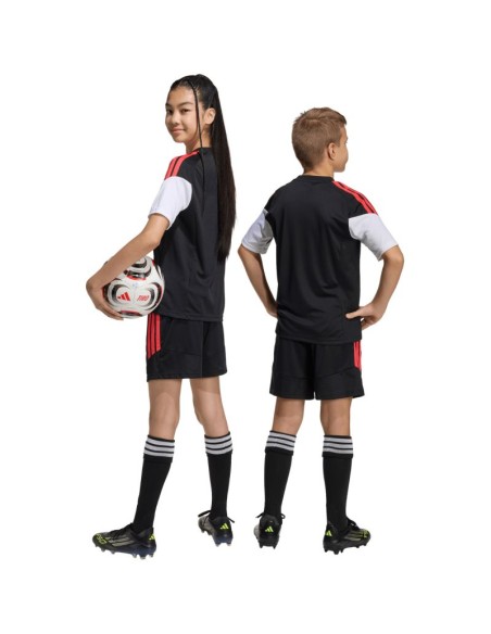 adidas Tiro 26 League kids' shorts black and red KA8814